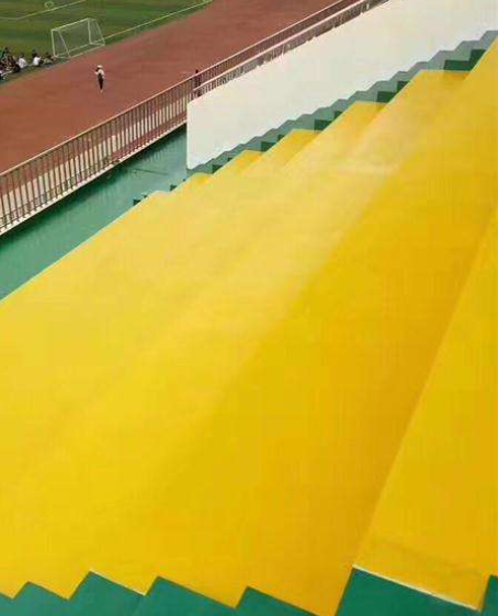 蛟河球场台阶翻新修补改造